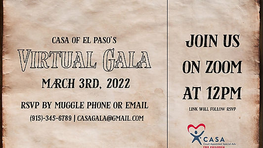 CASA Virtual Gala Invite